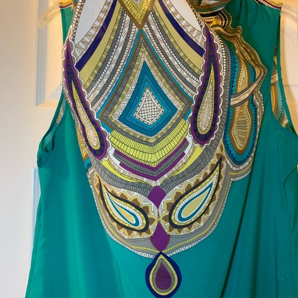 NWOT Nicole by Nicole Miller Peacock top - Picture 5 of 8